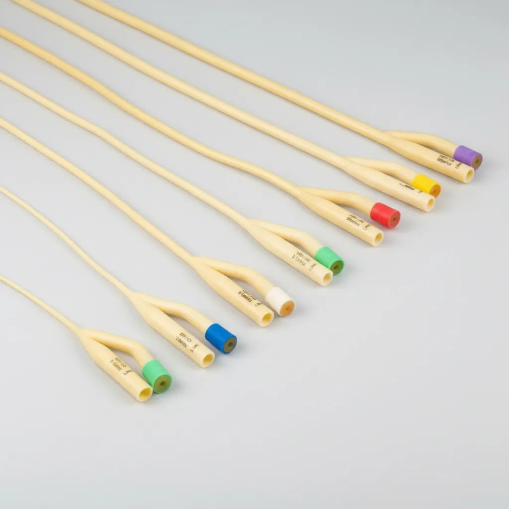 Sonda Foley 2 Vías Látex con Silicona con Balón | Pack 10 Unidades | Uso Médico Profesional