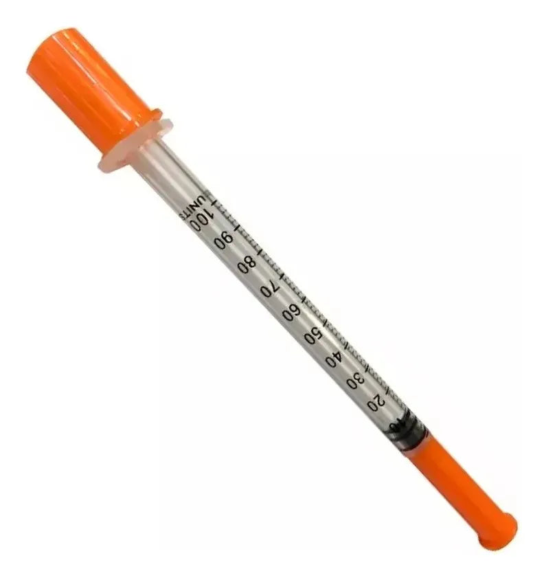 Jeringa Insulina 29G x 5/16 Desechable – Caja 100 Unidades Cranberry