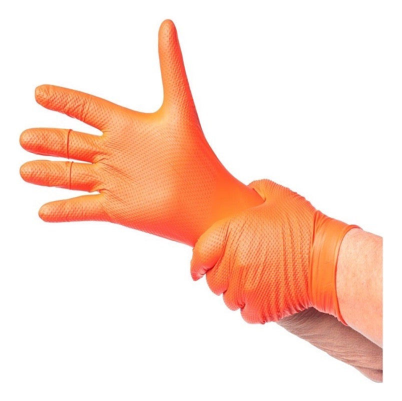 Guantes Top Safe Naranjo Diamantado 8.0 Grs Profesional