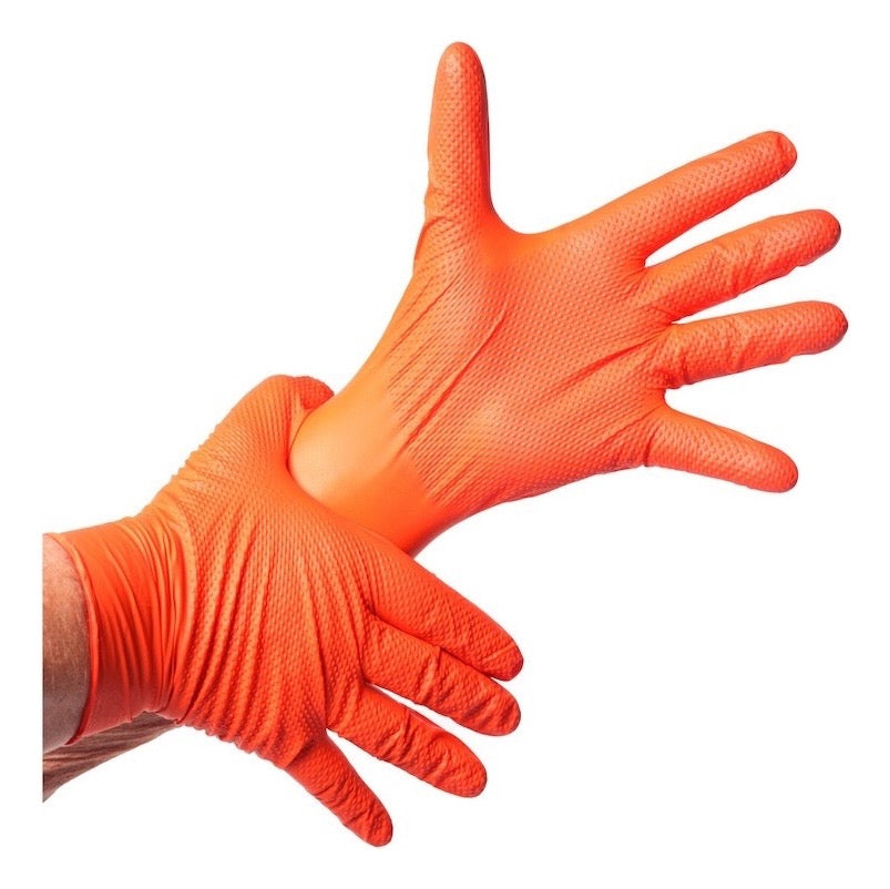 Guantes Top Safe Naranjo Diamantado 8.0 Grs Profesional