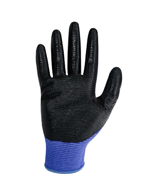 Pack 12 Guantes Multiflex Multipropósito Palma Nitrilo Talla 9 | Guantes de Trabajo Resistentes y Cómodos