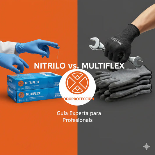 Guantes de Nitrilo vs. Multiflex: ¿Cuál necesitas para tu trabajo?