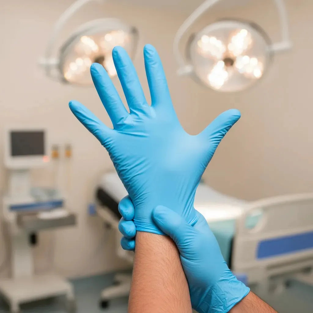 Guantes Nitrilo Azul Clean Top Safe 100u | Desechables, Resistentes y Libres de Látex