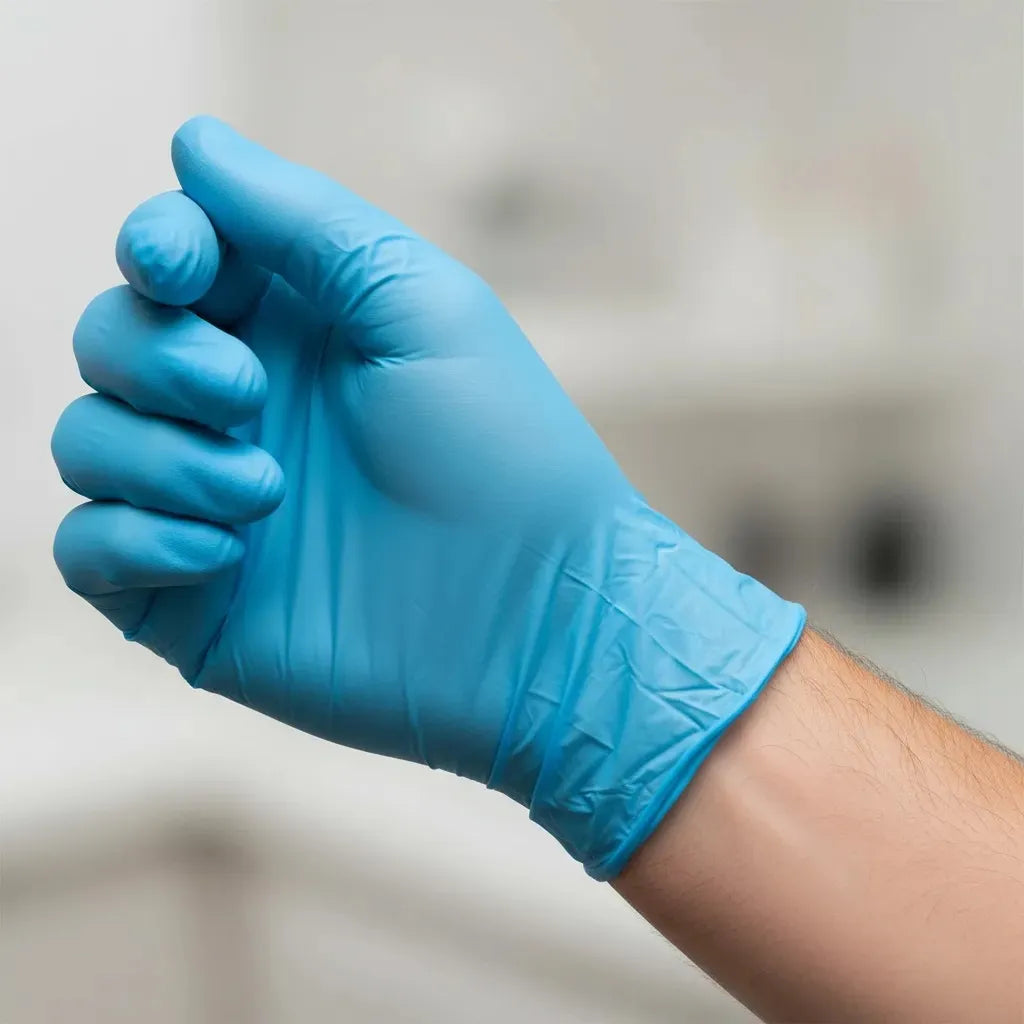Guantes Nitrilo Azul Clean Top Safe 100u | Desechables, Resistentes y Libres de Látex