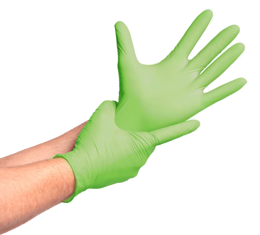 Caja 100 Guantes de Nitrilo Topsafe Verde 3,5 g