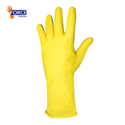 Pack 12 Pares-Guante Amarillo de Uso Doméstico-Force/Limpieza y Hogar