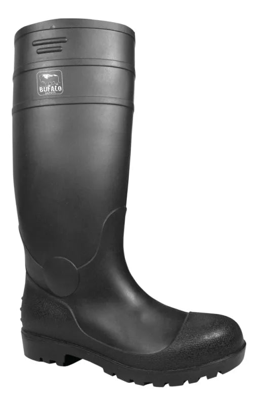 Bota Agua Búfalo Negro Antideslizante | Seguridad Industrial