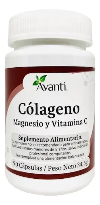 Colágeno Avanti con Magnesio y Vitamina C - 90 Cápsulas (Tratamiento 3 meses)