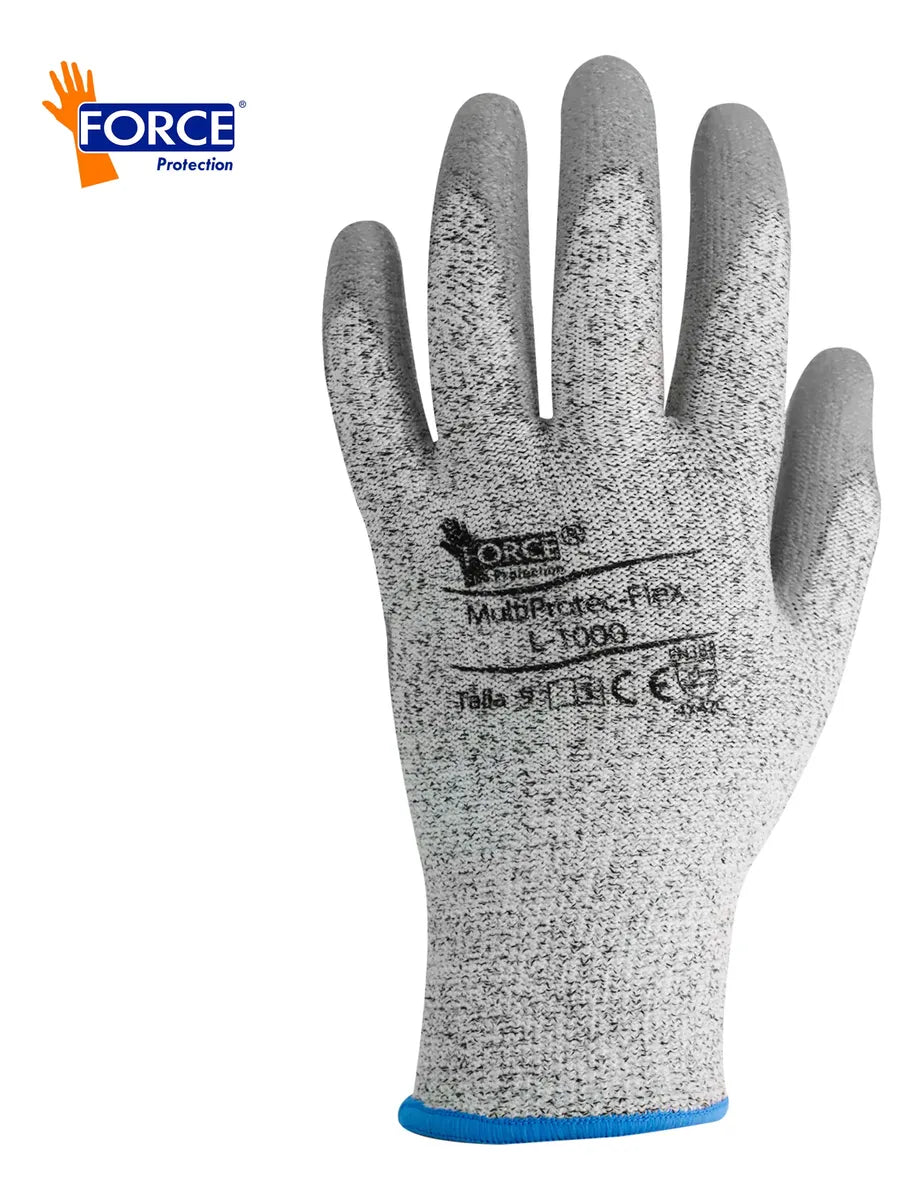 Guante de Seguridad Anti corte Cut-5 Force MultiProtect Flex L-1000 - Gris