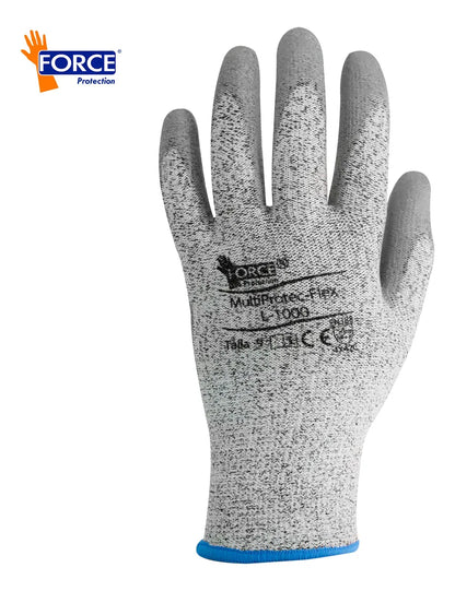 Guante de Seguridad Anti corte Cut-5 Force MultiProtect Flex L-1000 - Gris