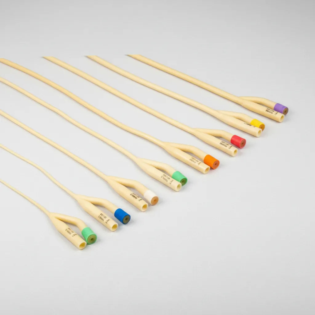 Sonda Foley 2 Vías Látex con Silicona con Balón | Pack 10 Unidades | Uso Médico Profesional