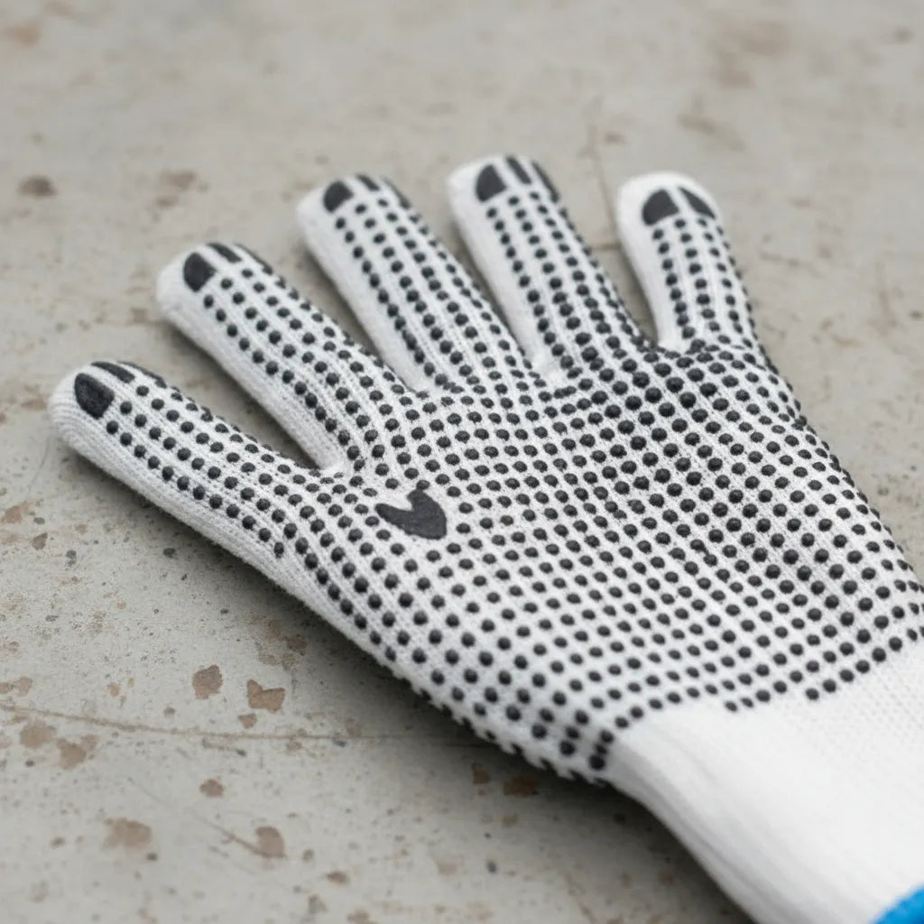 Pack 12 Pares Guante de Hilo Pigmentado Force 4 Hebra Grueso