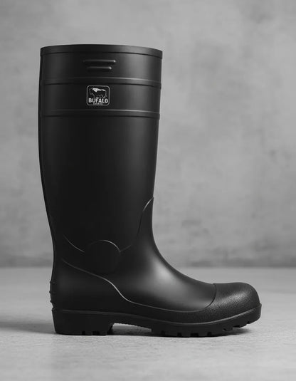 Bota Agua Búfalo Negro Antideslizante | Seguridad Industrial