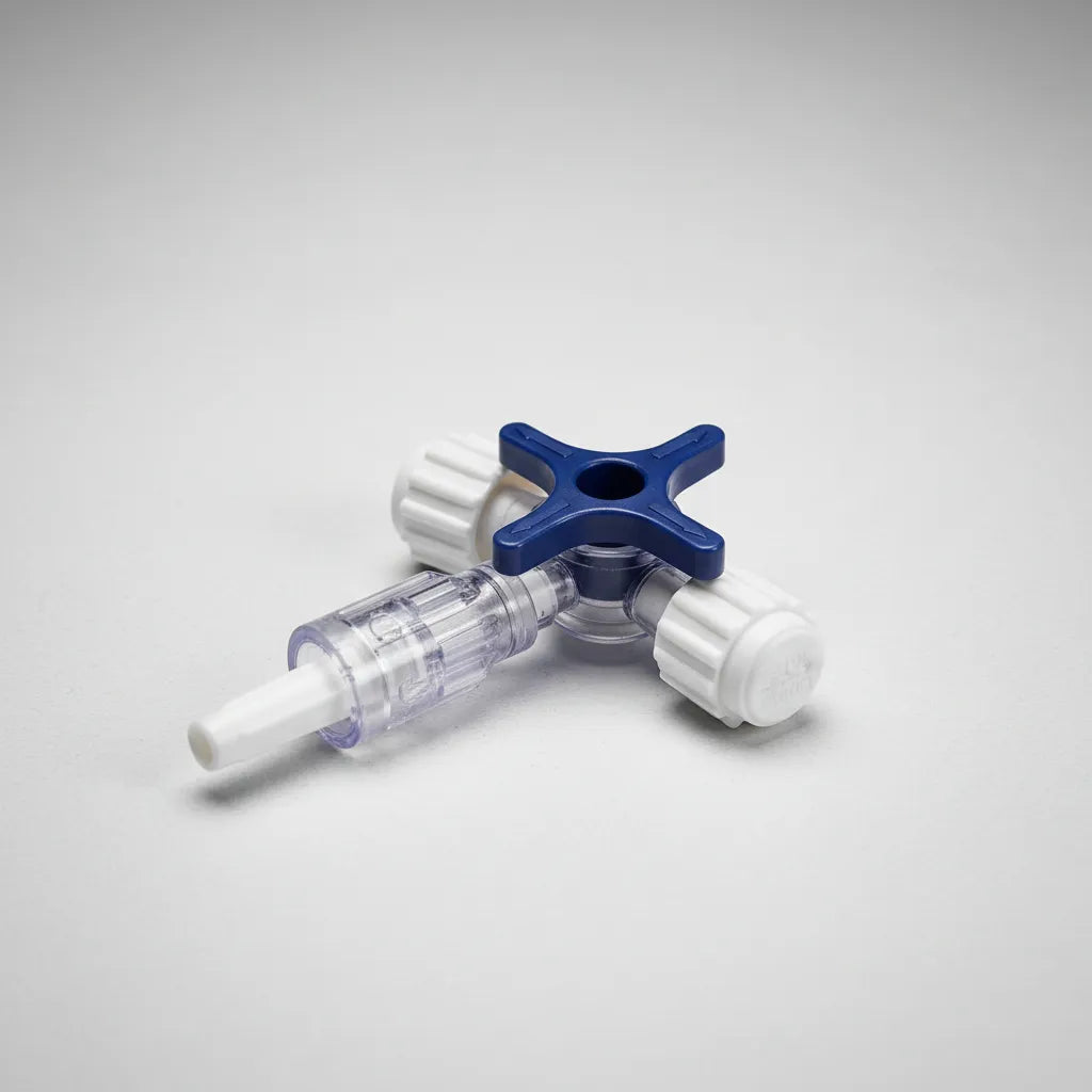 Llave de 3 Pasos Cranberry con Rotación 360° - Caja 50 Unidades