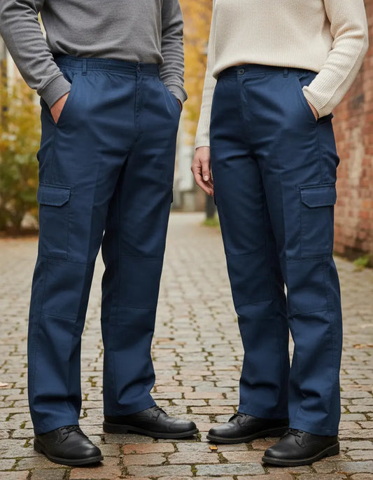 Pantalón Cargo Poplin Bufalo Con Forro Polar Unisex