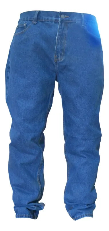 Pantalón de Trabajo Hombre Mezclilla Azul Reforzado | Jeans Laboral Resistente