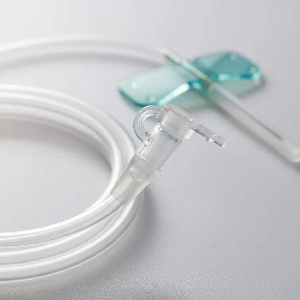 Aguja Mariposa Scalp Vein 21G x 3/4 Cranberry – Caja 100 Unidades