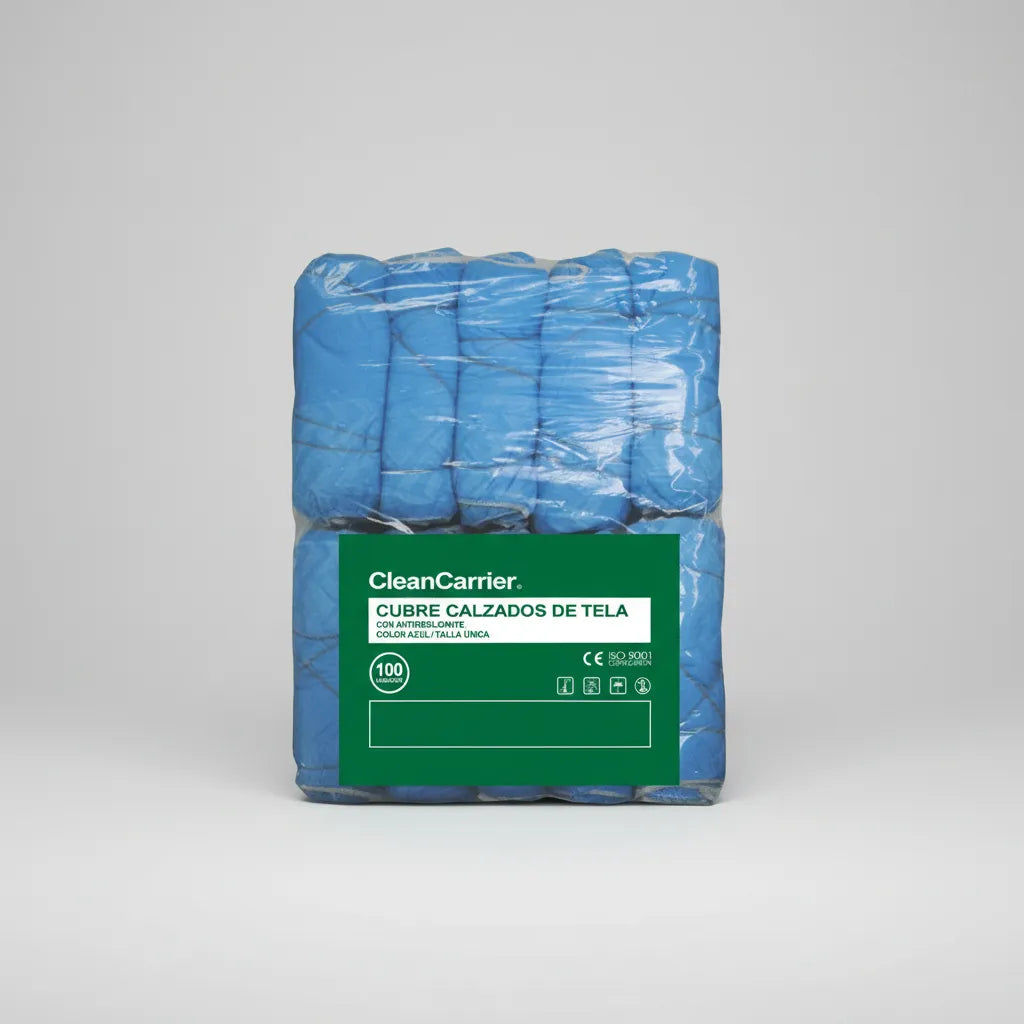 Cubre Calzado Tela Gruesa Antideslizante | 100 Unidades | Clean Carrier