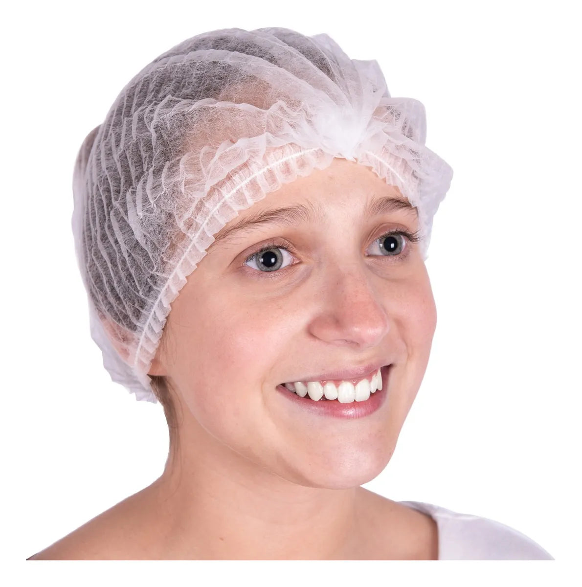 Gorro Desechable Tipo Clip Blanco Cranberry 100 unidades | Protección e Higiene Certificada