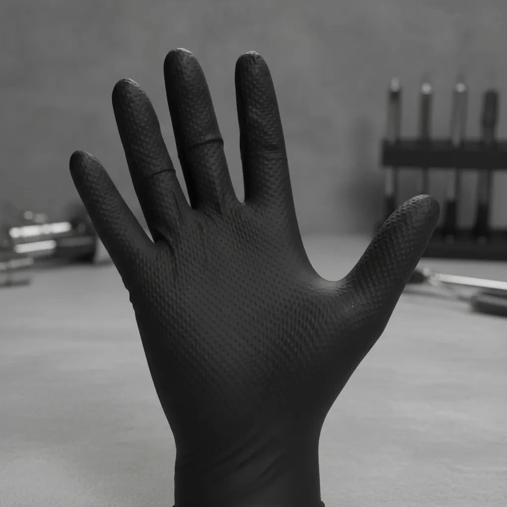 Guantes Nitrilo Diamantados Top Safe 8g uso Profesional