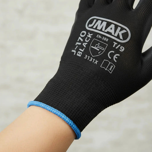 Pack 12 Guantes Multiflex Multipropósito Palma PU Talla 9 | Guantes de Trabajo Resistentes y Cómodos