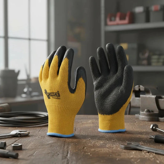 Guantes Multiflex Látex Rugoso JMAK Pack 120 Pares - Máximo Agarre y Resistencia Talla 9