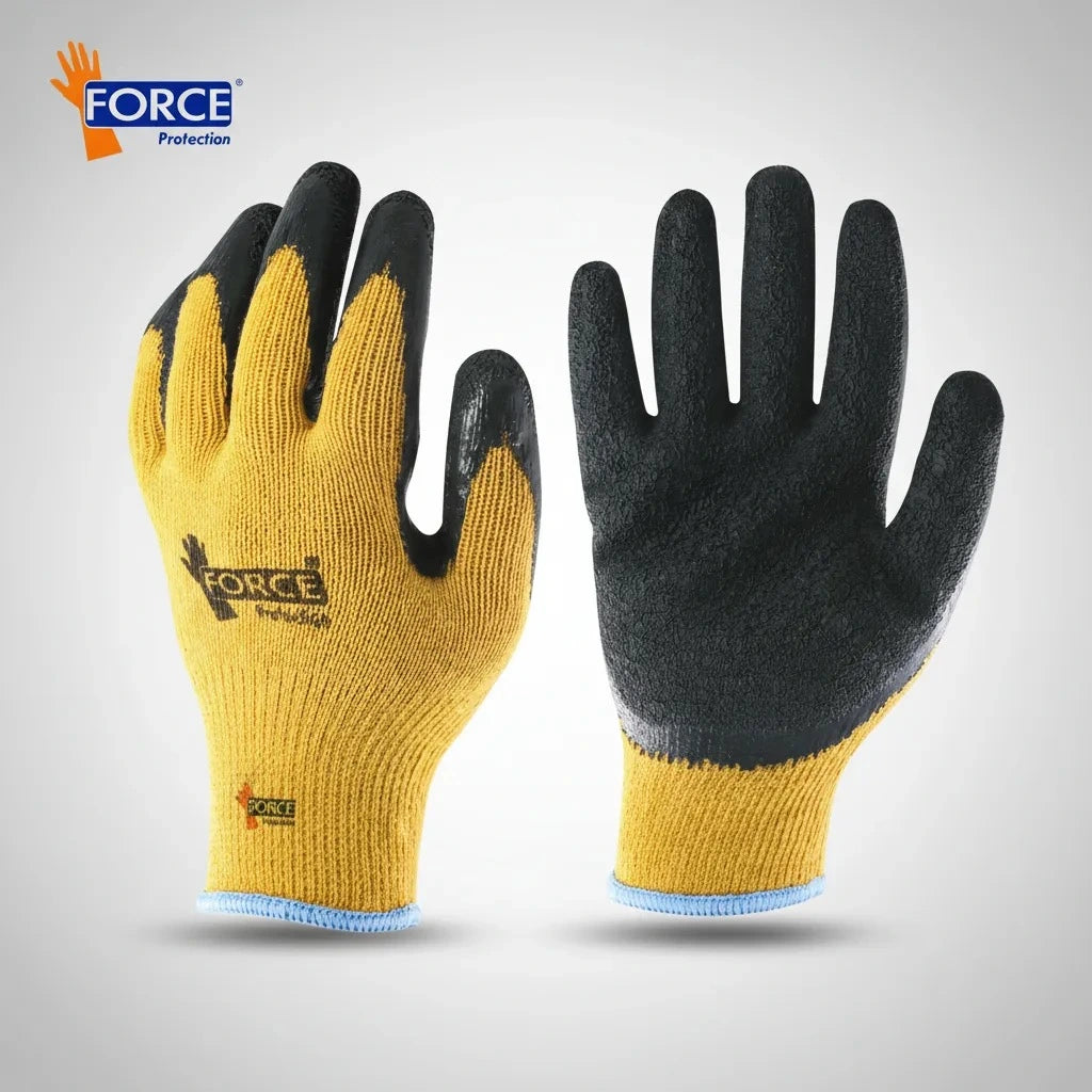 Pack 12 Pares Guantes de Trabajo Multiflex Palma Látex Rugosa | Resistencia y Agarre Profesional