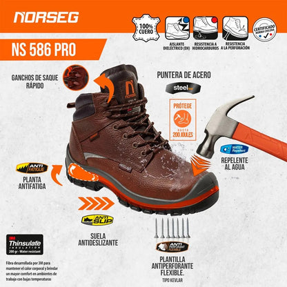 Zapato de seguridad NS 586 PRO Calzado de Seguridad Hombre Mujer Norseg
