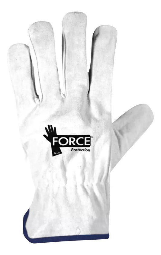 Pack 10 Guantes Cabritilla Forro algodón Cuero L-210