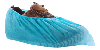 Cubre Calzado Tela Antideslizante Clean Carrier Azul 100 Unidades