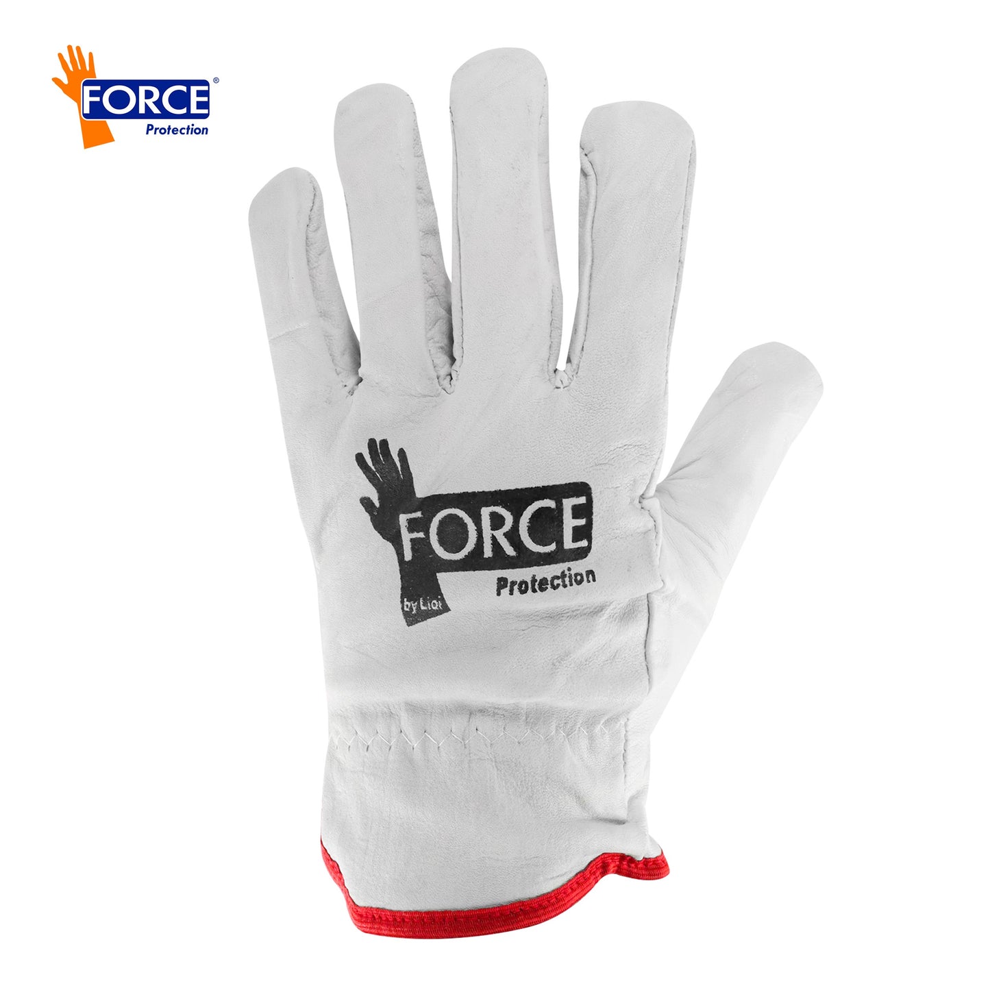 Pack 10 Pares Guantes Cabritilla Cuero Antideslizante Force