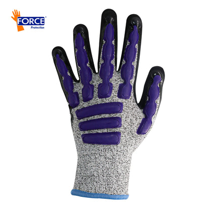Guante Multiprotec IMPACT L-9100 | Resistente al Corte CUT 5 | Palma de Nitrilo