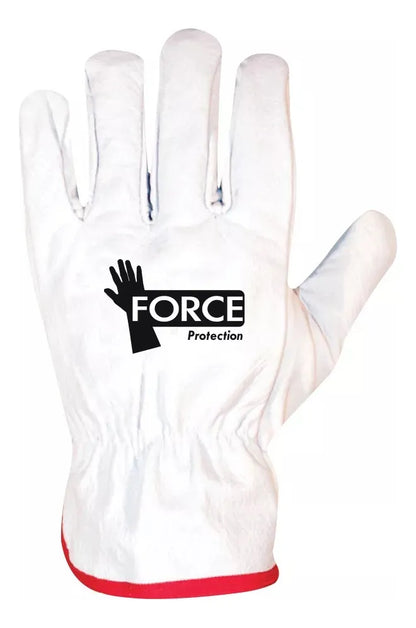 Pack 10 Pares |Guantes Force Cabritilla Cuero Antideslizantes
