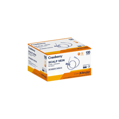 Aguja Mariposa Scalp Vein 21G x 3/4 Cranberry – Caja 100 Unidades