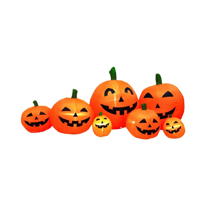 Inflable Halloween Calabazas 210 cm Ancho con Luz LED