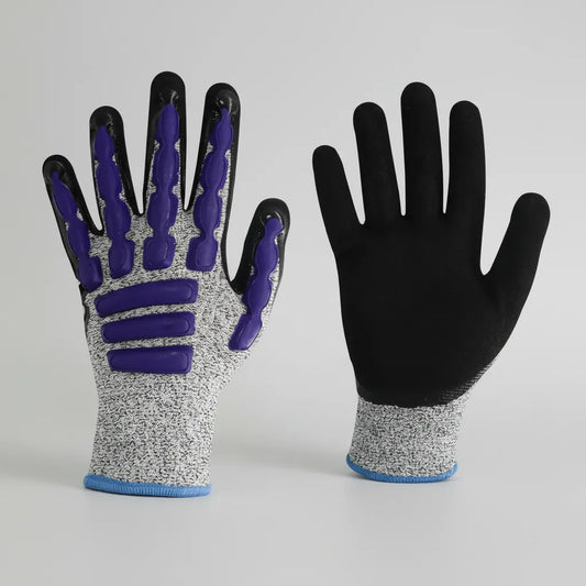 Guante Multiprotec IMPACT L-9100 | Resistente al Corte CUT 5 | Palma de Nitrilo