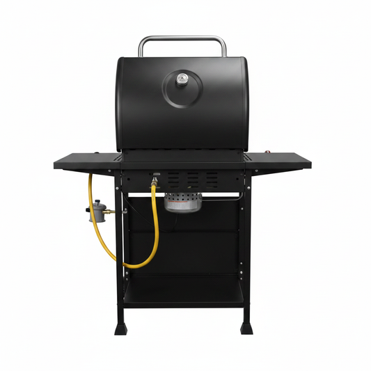 Parrilla a Gas Grilltech vista trasera conexión gas